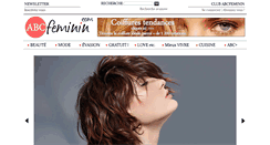 Desktop Screenshot of abcfeminin.com
