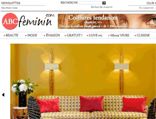 Tablet Screenshot of abcfeminin.com